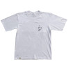 Front white urban tshirt with Graffiti tag Clarafosca